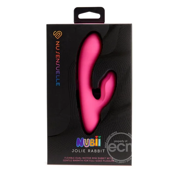 Nu Sensuelle Jolie Nubii Rechargeable Silicone Mini Heating Rabbit - Pink