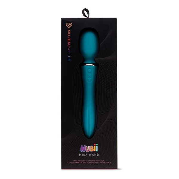 Nu Sensuelle Nubii Mika Turbo Boost & Heating Mini Wand - Blue