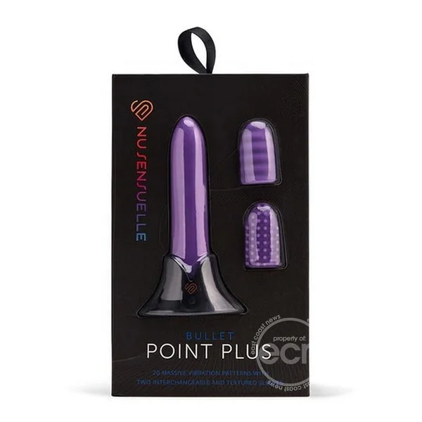 Nu Sensuelle Point Plus Rechargeable Silicone Bullet - Purple