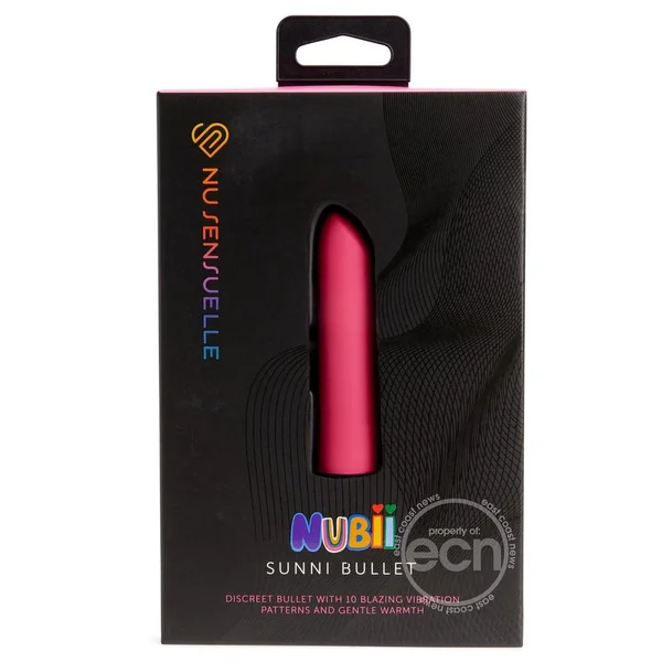 Nu Sensuelle Sunni Nubii Rechargeable Silicone Heating Bullet - Pink