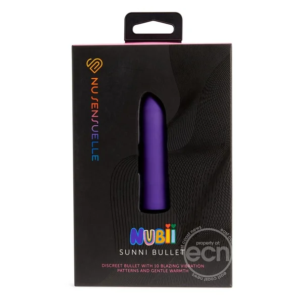 Nu Sensuelle Sunni Nubii Rechargeable Silicone Heating Bullet - Purple
