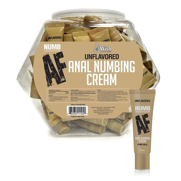 NUMB AF UNFLAVORED ANAL NUMBING CREAM 10ML