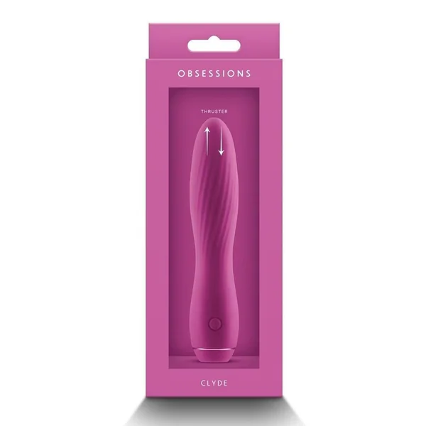 Obsessions Clyde Rechargeable Silcone Vibrator - Magenta
