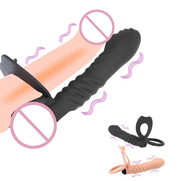 OLO Bullet Vibrator Strap On Dick Penis Double Penetration Anal Plug Vagina Plug Dildo Butt Plug Vibrator Sex Toys For Couples