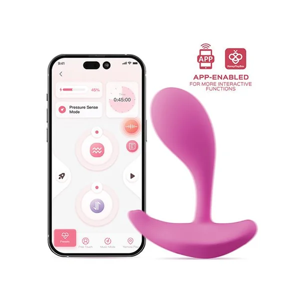 Oly 2 Pressure Sensing App-Enabled Wearable Clit & G Spot Vibrator - Pink