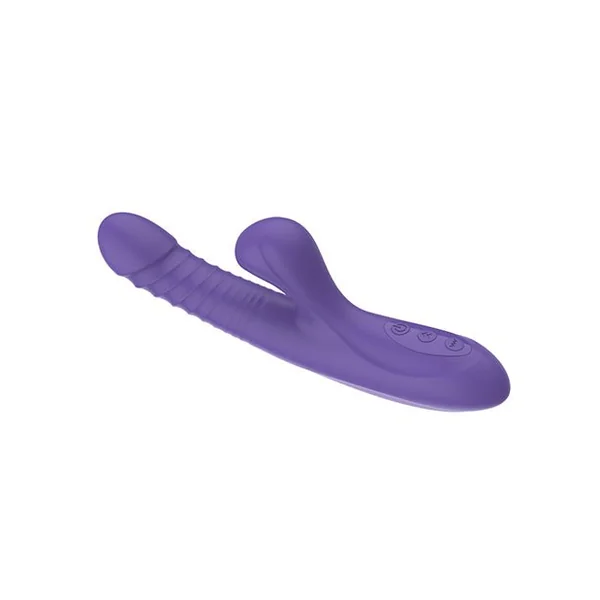 Omega Multi Function Warming Head Rabbit Vibe - Purple