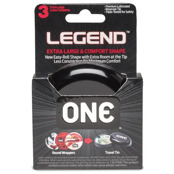 One The Legend Xl Condoms - Box Of 3