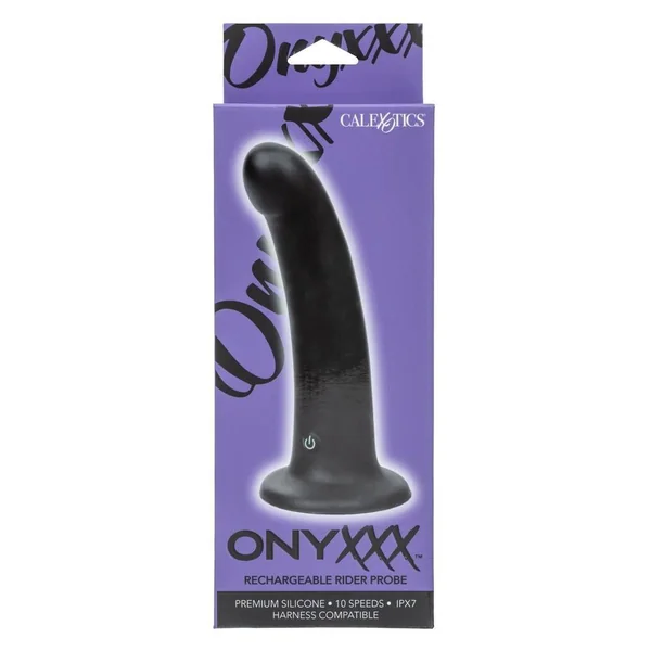 Onyxxx Rechargeable Silicone Rider Probe - Black