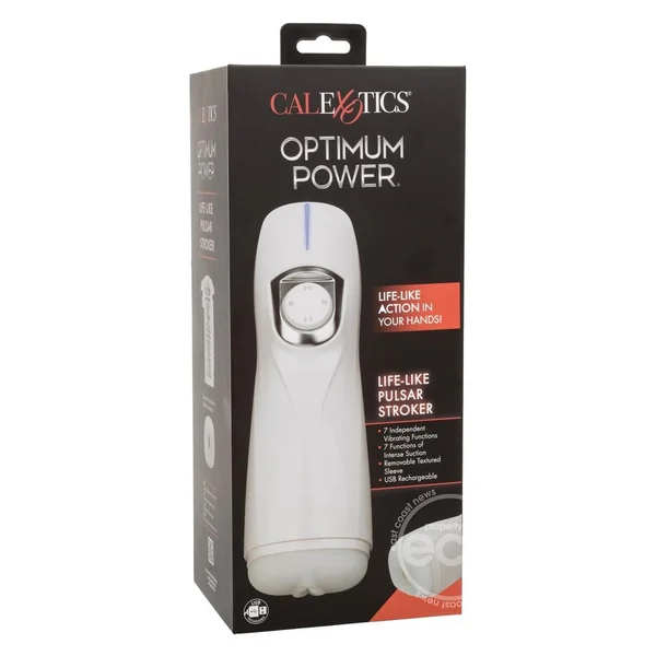 Optimum Power Life-like Pulsar Rechargeable Stroker - White