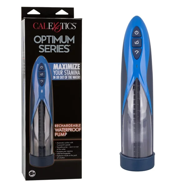 Optimum Series® Rechargeable Waterproof Penis Pump – 3-Speed Suction