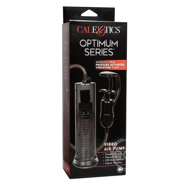 Optimum Series Vibro Air Rechargeable Penis Pump - Smoke