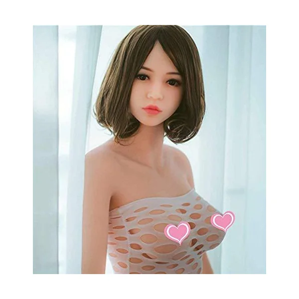 Oral Sex Doll 155cm C-Cup Small Tits Sex Doll Jiggling Little Boobs and Well Defined Hips Adult Sex Toy