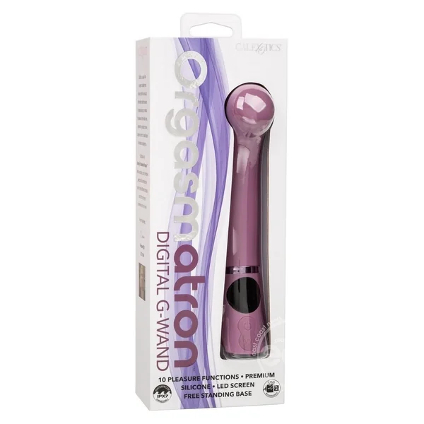 Orgasmatron Digital G-Wand Rechargeable Silicone Massager - Purple