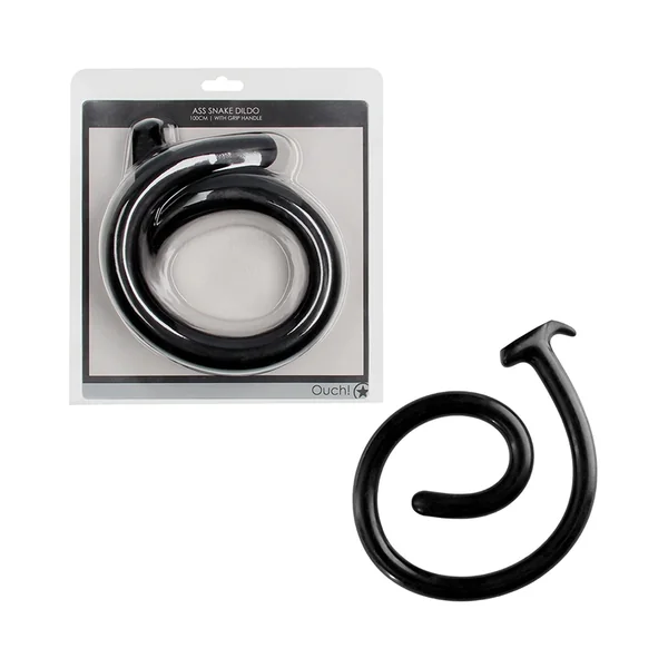 Ouch! Ass Snake Dildo 39" with Handle Grip