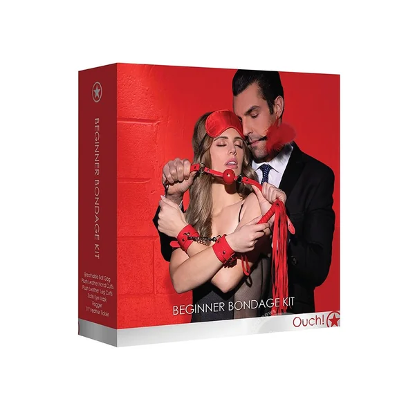 Ouch! Kits Beginners Bondage Kit 6pc - Red