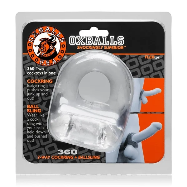 OXBALLS 360 Dual Use Cockring Clear