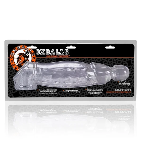 OXBALLS Butch Cock Sheath Clear
