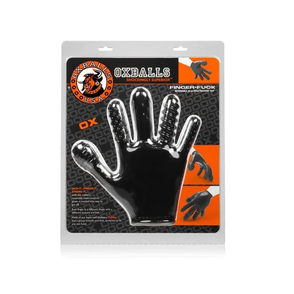Oxballs Finger Fuck Glove Black