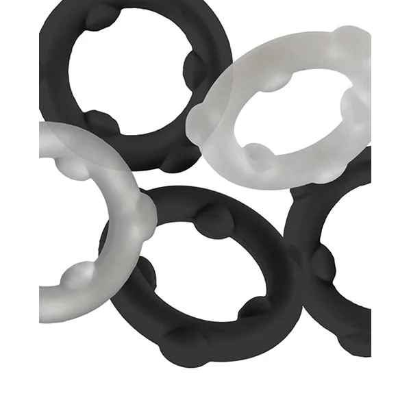 Oxballs Gearheads 5 Pack Spinner Rings - Black/Vapor