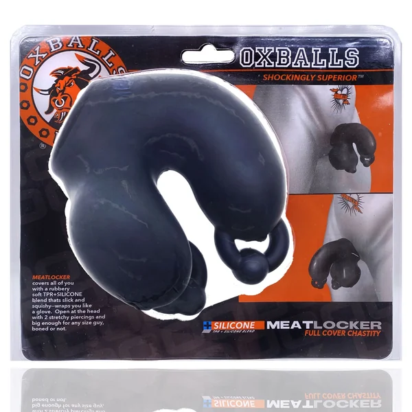 OXBALLS Meatlocker Chastity Black Ice