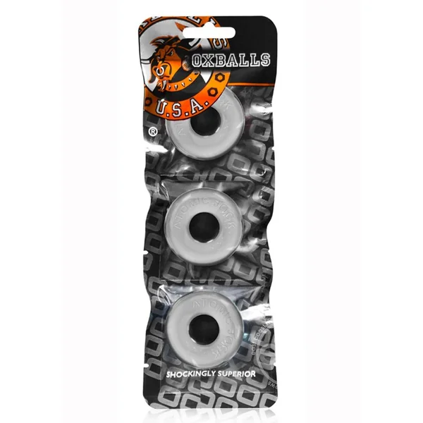 Oxballs Ringer Donut Cock Ring (3 Pack) - Clear