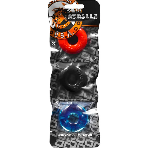 Oxballs Ringer Donut Cock Ring (3 Pack) - Multiple
