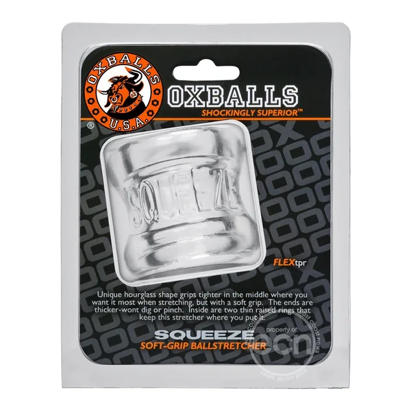 Oxballs Squeeze Soft Grip Ball Stretcher - Clear