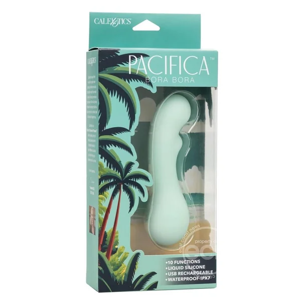 Pacifica Bora Bora Rechargeable Silicone Vibrator - Green
