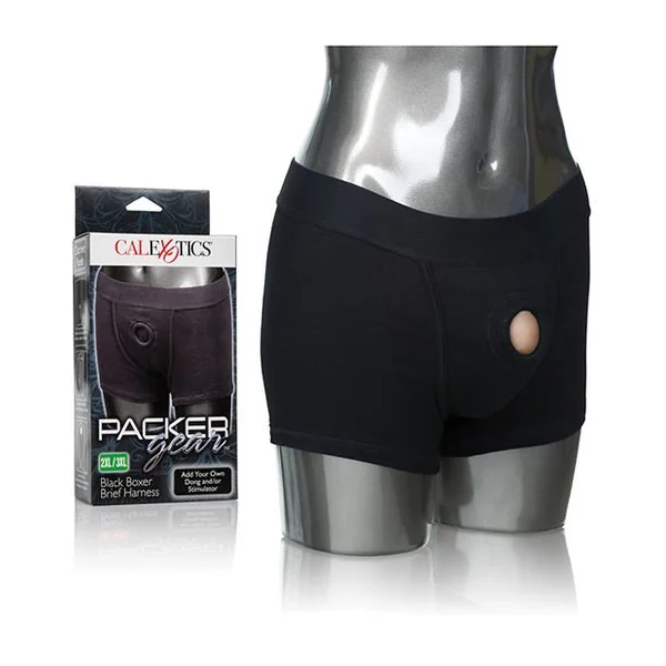 Packer Gear Boxer Brief Harness - Black