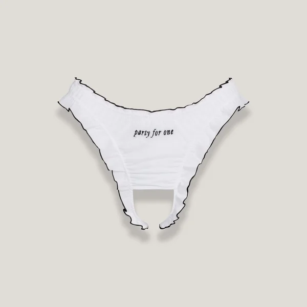 "Party For One" Organic Ouvert Panty