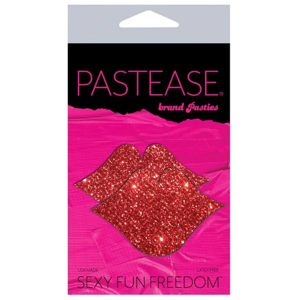 Pastease Glitter Lips - Red O/s