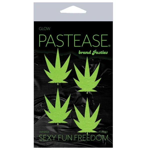 Pastease Petites Leaf - Glow In The Dark Green O/s Pack Of 2