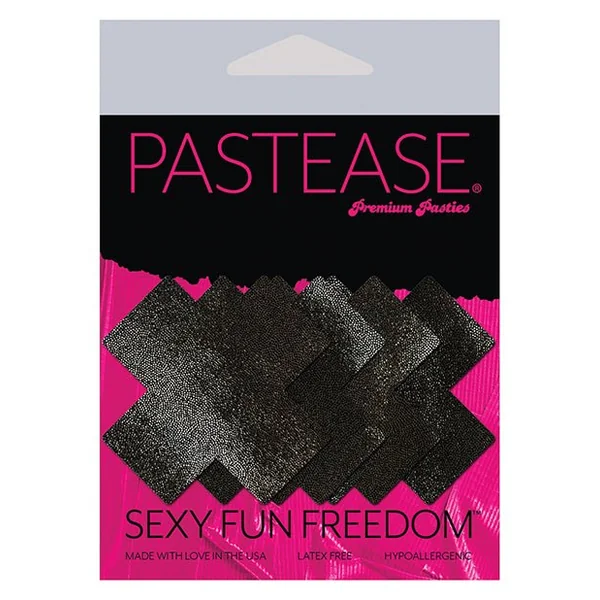 Pastease Petites Liquid Cross - Black O/s Pack Of 2 Pair