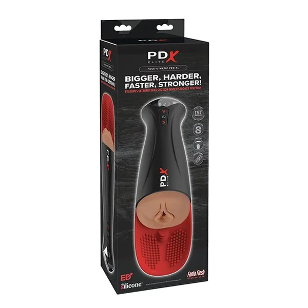PDX Elite Fuck-O-Matic Pro XL Pussy Stroker - Brown