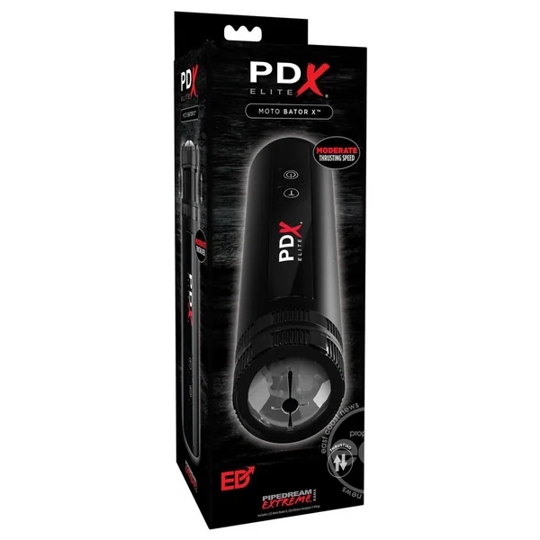PDX Elite Moto Bator X Rechargeable Masturbator - Black