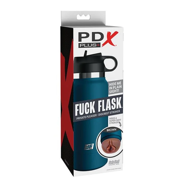PDX Plus Fuck Flask Private Pleaser Stroker - Brown/Blue