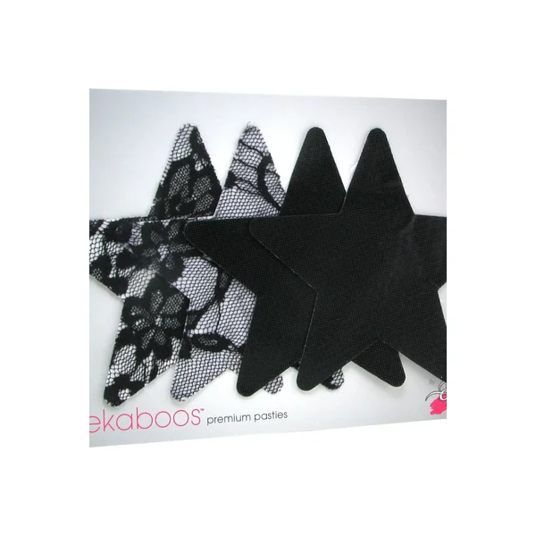 Peekaboos Satin & Lace Star Pasties