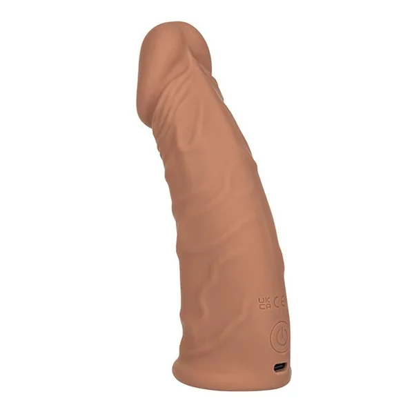 Performance Maxx 7" Vibrating Penis Extension - Brown