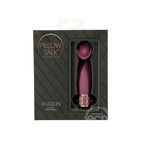 Pillow Talk Passion Rechargeable Silicone Massager - Wine/Rose Gold