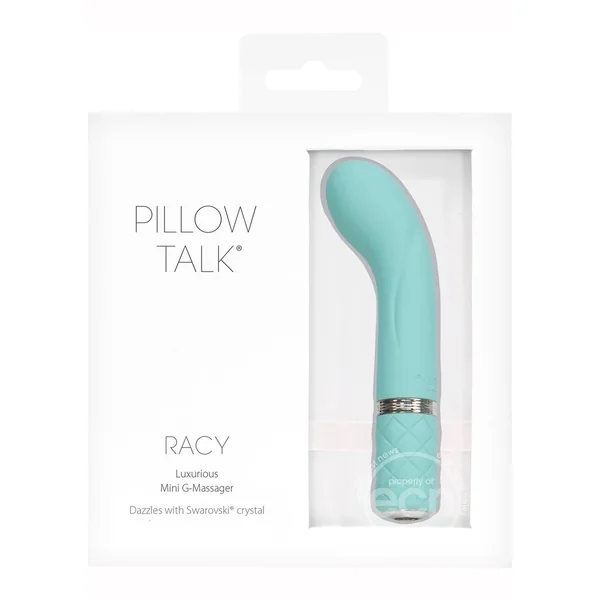 Pillow Talk Racy Silicone Rechargeable G-Spot Mini Vibrator - Teal