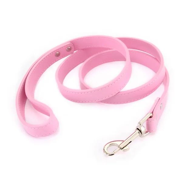 Pink Allure Leather Leash