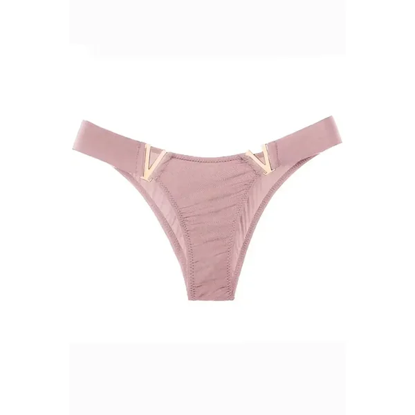 Pink Cheeky Cut Panty with V Shape