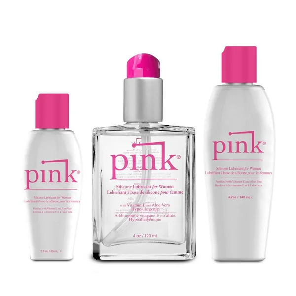 Pink Silicone Intimate Personal Lubricants