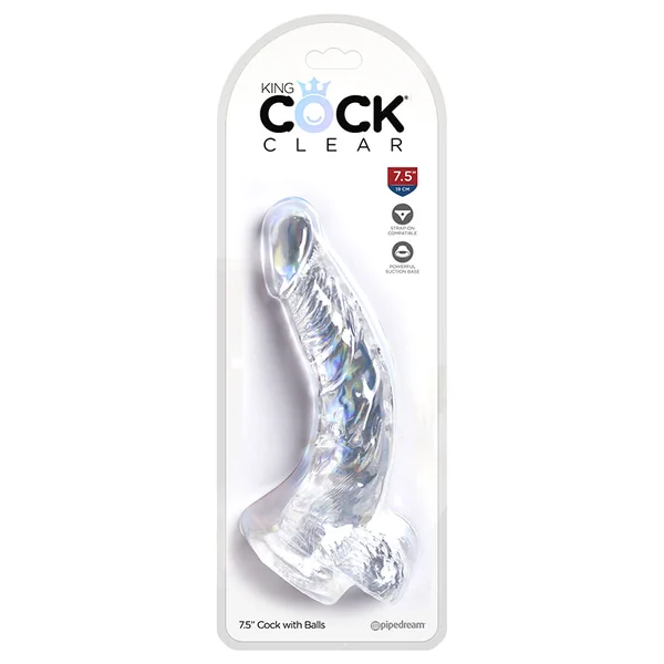 Pipedream – King Cock7.5″ Cock With Balls – Clear