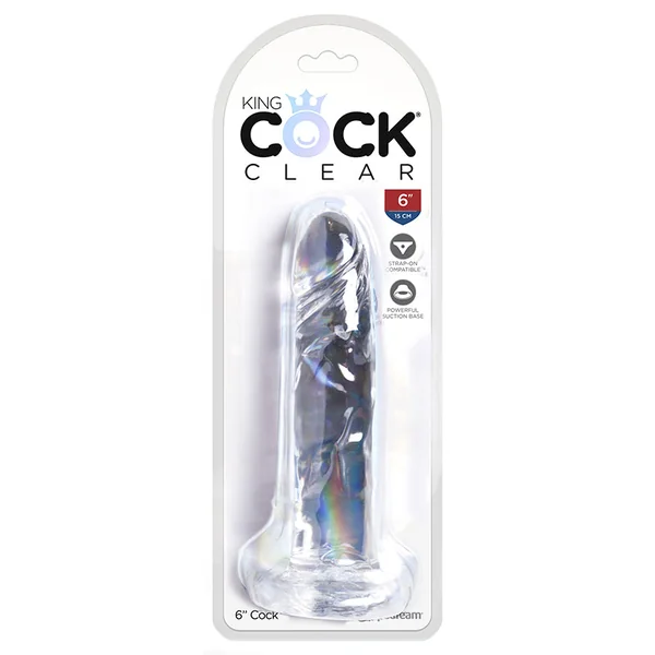 Pipedream – King Cock 6″ Cock – Clear
