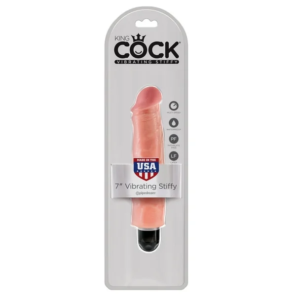 Pipedream – King Cock 7″ Vibrating Stiffy – Beige