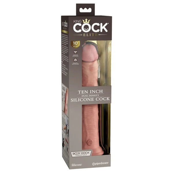 Pipedream – King Cock Elite 10” Silicone Cock – Light