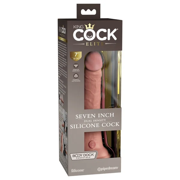 Pipedream – King Cock Elite 7” Silicone Cock – Light
