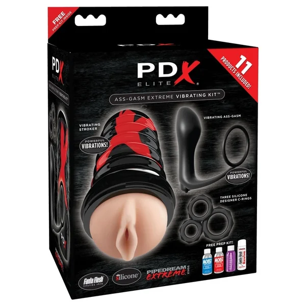 Pipedream PDX Elite Ass-Gasm Extreme Vibrating Kit