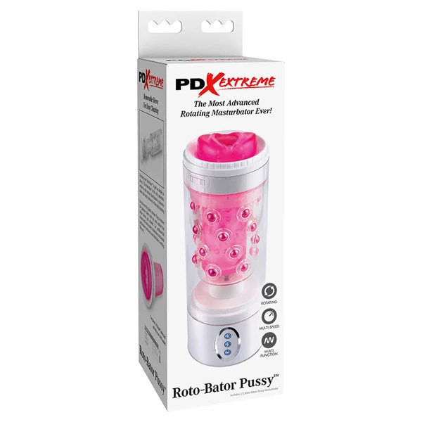 Pipedream PDX Roto-Bator Pussy White/Pink